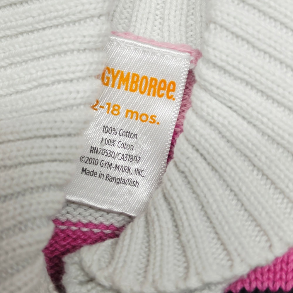 Gymboree Cardigan and Jeans Set Kids 12-18 Months Multi-Color Striped Denim - Picture 5 of 10